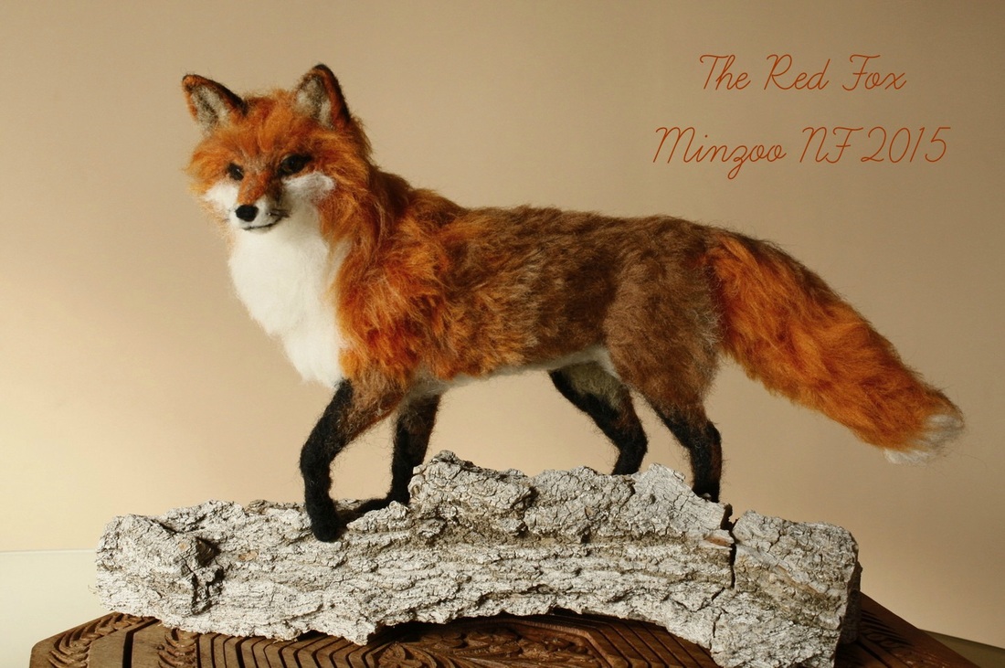 The Red Fox  needle felted sculpture
